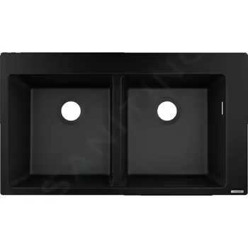 Granitový dřez Hansgrohe Dřezy Vestavný granitový dřez S510-F770, grafitová černá, 43316170