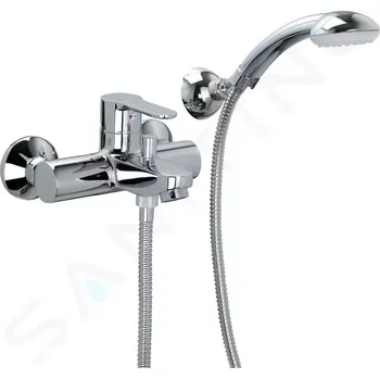 Vodovodní baterie Paffoni Blu Vanová baterie s příslušenstvím, chrom, BLU023CR