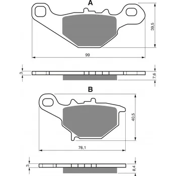 Auto-moto Brzdové destičky GOLDFREN 109 AD