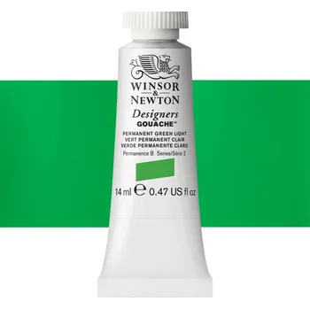 Vodová barva Kvašová barva Winsor & Newton - Permanent Green Light