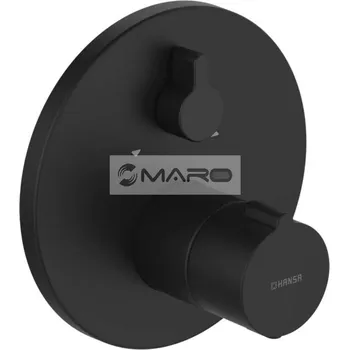 Vodovodní baterie Hansa HANSAHOME Baterie vanová termostatická podomítková vrchní díl, bez příslušenství, černá matná, 8862904533