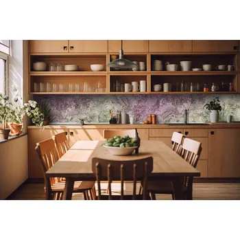 Fototapeta DIMEX | Fototapeta do kuchyně Textura staré betonové zdi KI-420-261 | 420 x 60 cm | šedá, fialová + Samolepicí fototapeta za kuchyňskou linku DIMEX Textura staré betonové zdi v šíři 420 cm