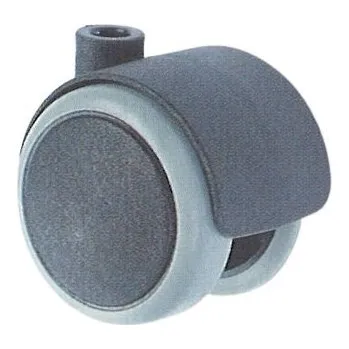 Nábytkové kování Nábytkové kolo A s bandáží A 50G 10 - pro čep 10 mm (samotné kolečko)