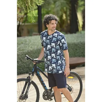 Pyžamo krátké RINGELLA (4241310-21), Velikost 50, Barva tmavě modrá