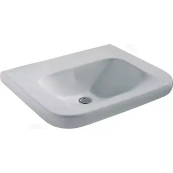 Umyvadlo Ideal Standard Contour 21 Umyvadlo bezbariérové 60x56 cm, 1 otvor pro baterii, bez přepadu, bílá, E512201