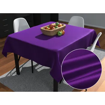 ubrus Saténový čtvercový ubrus polyesterový Satén LUX-044 Zářivě fialový 50x50 cm