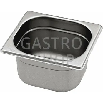 Gastronorm GN 1/6 (h=150 mm) nerezová plná s uchy