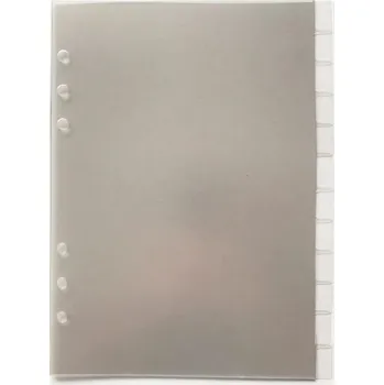 Diář Fleppi Rozdělovače do diáře - transparentní | 12 ks Vyberte velikost náplně: A5 - 8 disků / Filofax Notebook