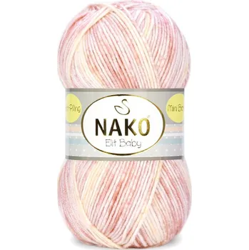 Příze Nako Elit Baby Mini Batik Barva: lososová - 32458