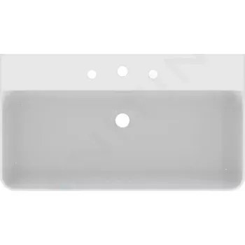 Umyvadlo Ideal Standard Conca Ceram Umyvadlo na desku 80x45 cm, s přepadem, 3 otvory pro baterii, bílá, T382701