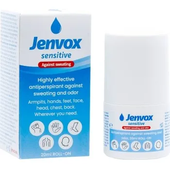 Jenvox Sensitive roll-on proti pocení a zápachu, 20 ml
