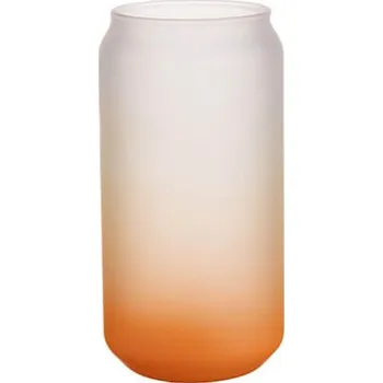 Sklenice Sklenice 550 ml matná - oranžový gradient sublimace termotransfer