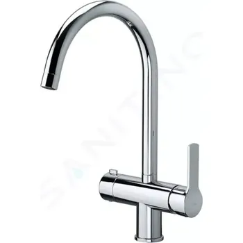 Vodovodní baterie Paffoni West Dřezová baterie s uzavíracím ventilem, chrom, WS184CR