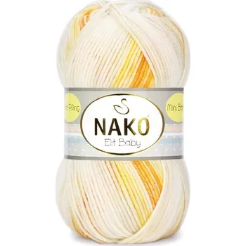 Příze Nako Elit Baby Mini Batik Barva: žlutá - 32462