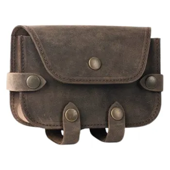 brašna na kolo Kožená brašna Brompton barva Tmavě hnědá