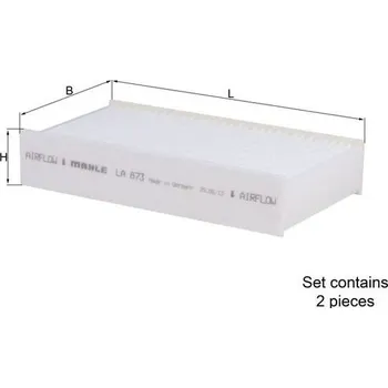 Kabinový filtr Filtr, vzduch v interiéru MAHLE LA 873/S