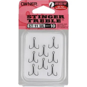 Rybářský háček OWNER - Trojháček ST11 vel. 18 8 ks
