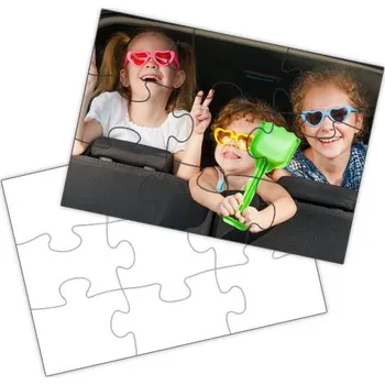 Puzzle Puzzle lepenka 26,5 x 19 cm 9 dílků sublimace termotransfer
