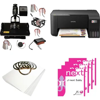 Tiskárna Sublimační sada na potisk triček, hrnků, talířů a čepic Epson EcoTank L3210 + termolis PRIME Black 8 v 1 29 x 38 cm sublimace termotransfer