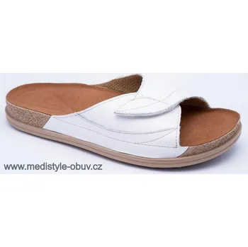 Dámská zdravotní obuv MEDISTYLE VESNA 4V-I11 pantofel BÍLÝ, bílá - 41