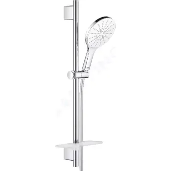 Sprchový set Grohe Rainshower SmartActive Sada sprchové hlavice 150 9,5 l/min, 3 proudy, tyče 60 cm a hadice, měsíční bílá, 26592LS0