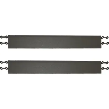 Dlažba SimpleJack Okrajová rovná lišta Terrasol 38 x 5 x 1 cm - černá