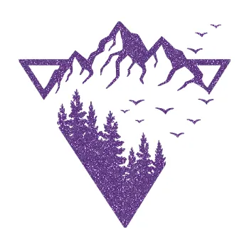 Samolepící dekorace Krajina hory 042 pravá magický trojúhelník (87 - Ultra Metalic fialová) SAMOLEPKA NA AUTO, NÁLEPKA, FÓLIE, POLEP, TUNING, VLASTNÍ TEXT, TISK, AUTOSAMOLEPKY.cz, POLEPY, OBRÁZEK, LOGO, 3D STICKERS