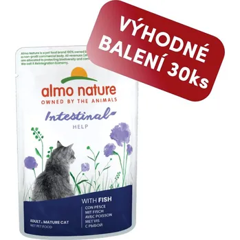 Krmivo pro kočku Almo Nature Holistic Digestive Help - Ryba 70g výhodné balení 30ks