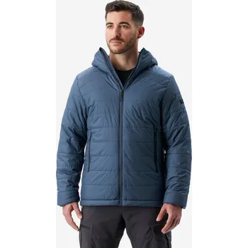 Pánská bunda FORCLAZ Pánská turistická prošívaná bunda MT 100 XL MODRÁ