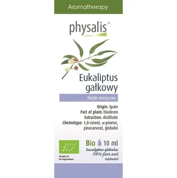 Vonný olej Eukalyptový esenciální olej (Eucalyptus Globulus) BIO 10 ml - Physalis