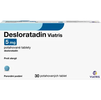 Lék na alergii Desloratadin Viatris 5 mg