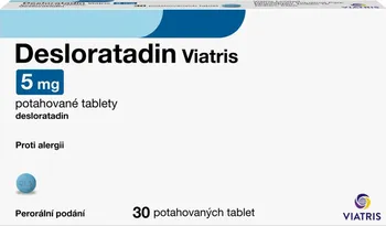 Lék na alergii Desloratadin Viatris 5 mg