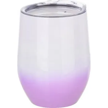 Termohrnek Termohrnek na svařené víno 360 ml bílý - fialový gradient sublimace termotransfer