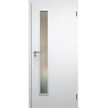 Interiérové dveře SAPELI ELEGANT KOMFORT M60 - LAKOVANÉ - OTOČNÉ DVEŘE VČ. ZÁRUBNĚ - Barva ral Průchozí šířka (cm): 80, Průchozí výška (cm): 210, Typ skla: Planibel bronz