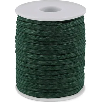 Příze Padáková / oděvní šňůra Ø4 mm, barva 31 zelená tmavá
