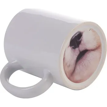 Hrnek 330 ml A+ s potiskem na spodní straně - psí čenich sublimace termotransfer