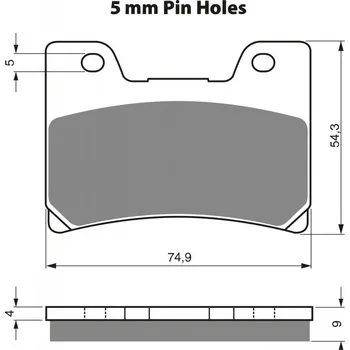 Brzdová destička Brzdové destičky GOLDFREN 028 S3