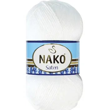 Příze Nako Saten Barva: bílá - 208