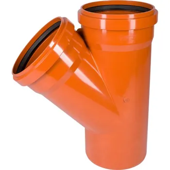 Kanalizační potrubí Odbočka kanalizační PVC Osma KGEA 45°, DN 250 x 250, oranžová