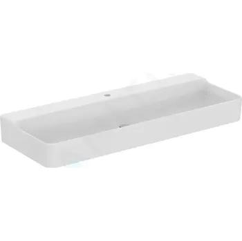 Umyvadlo Ideal Standard Conca Ceram Umyvadlo na desku 120x45 cm, bez přepadu, otvor pro baterii, bílá, T384201
