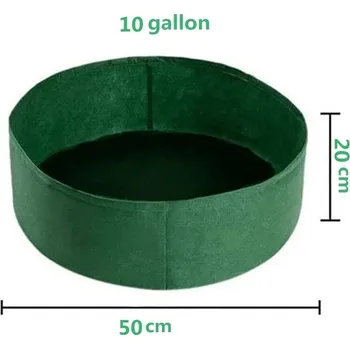 Vyvýšený záhon Textilní záhon pro pěstování - zelená 10 galonů