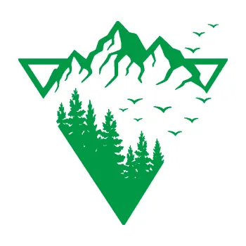 Samolepící dekorace Krajina hory 042 pravá magický trojúhelník (12 - zelená) SAMOLEPKA NA AUTO, NÁLEPKA, FÓLIE, POLEP, TUNING, VLASTNÍ TEXT, TISK, AUTOSAMOLEPKY.cz, POLEPY, OBRÁZEK, LOGO, 3D STICKERS