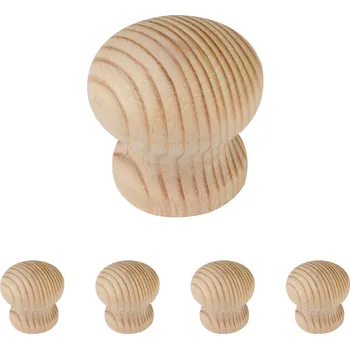Nábytek Walteco Nábytková knopka Lara, průměr 29mm, borovice přírodní Množství: 5 ks