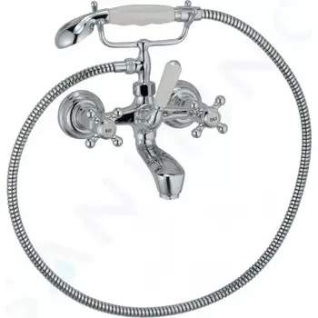 Vodovodní baterie Kludi Adlon Vanová baterie s příslušenstvím, chrom, 514410520