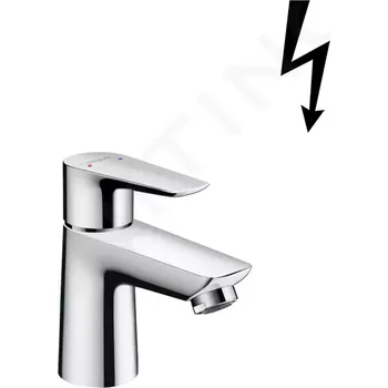 Vodovodní baterie Hansgrohe Talis E Páková umyvadlová baterie 80 s odtokovou soupravou s táhlem, pro beztlaké ohřívače, chrom, 71707000