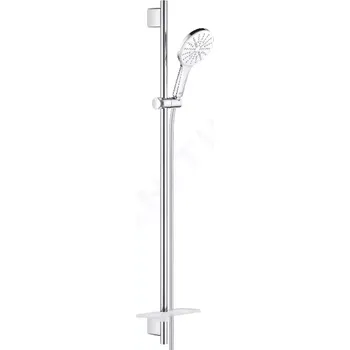 Sprchový set Grohe Rainshower SmartActive Sada sprchové hlavice 130, 3 proudy, tyče 90 cm a hadice, měsíční bílá, 26578LS0