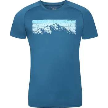 Pánské merino triko PROGRESS Maor modré Velikost: XXL