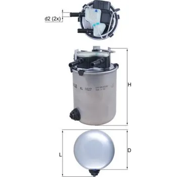 Palivový filtr palivovy filtr KNECHT KL 1027