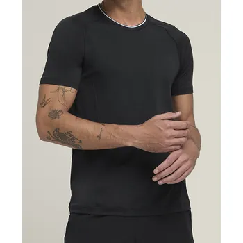 Pánské tričko Wilson Team Seamless Crew Black Oblečení pánské: S