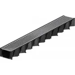 Aco SELF HEXASELF žlab 1000mm líniový, s pozinkovaným roštem, polypropylen, černá